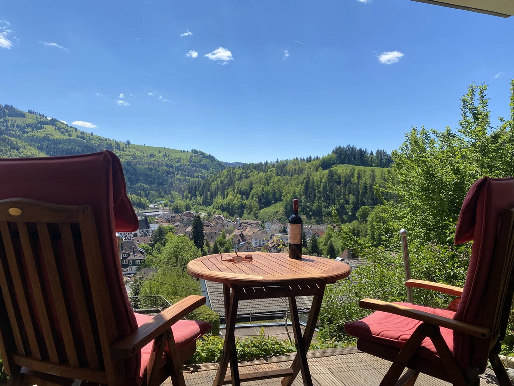 Ausblick von der Terrasse aus